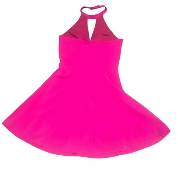AMANDA UPRICHARD X REVOLVE pink halter v neck open back mini dress size small - Picture 5 of 7